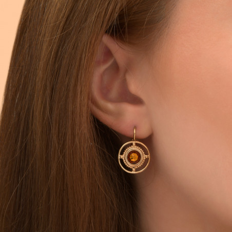 Classic Prestige crystal sleeper earrings | tortoiseshell88955