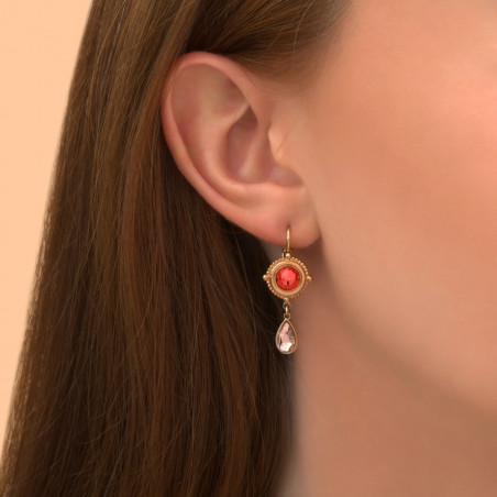 Glamorous Prestige crystal sleeper earrings | red88973