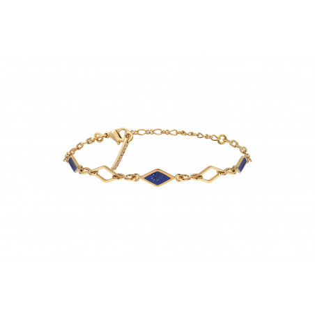 Bracelet ajustable chic cristaux Prestige I bleu