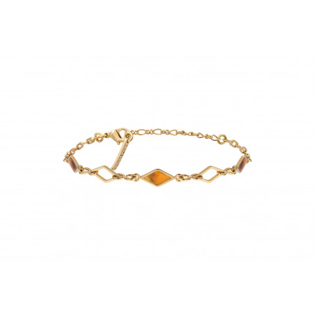 Feminine prestige crystal adjustable bracelet | tortoiseshell