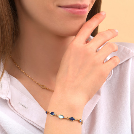 Poetic Prestige crystal adjustable bracelet | blue89025