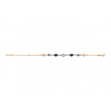 Bracelet ajustable poétique cristaux Prestige I bleu89026