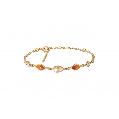 Refined Prestige crystal adjustable bracelet | tortoiseshell