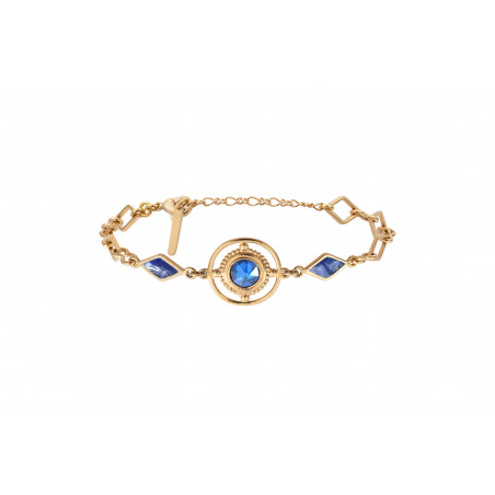 Graphic Prestige crystal adjustable bracelet | blue