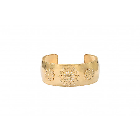 Sophisticated Prestige crystal cuff bracelet - gold-plated