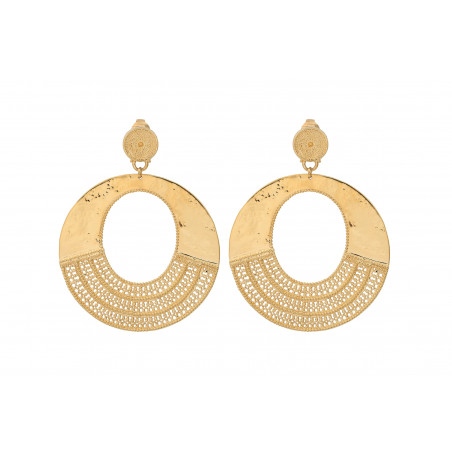 Original fine gold-plated clip-on earrings | gold