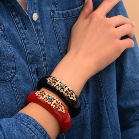 Glamorous resin cuff bracelet I red89927