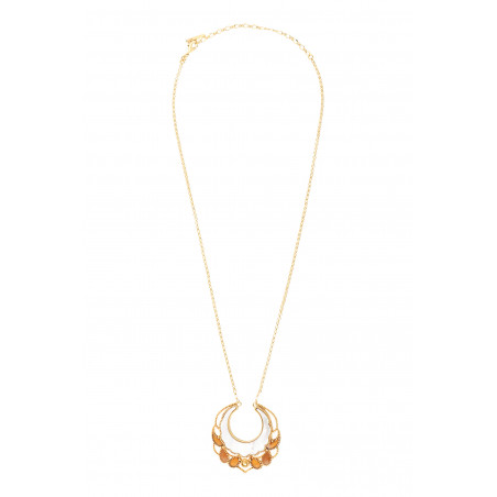 Collier pendentif ajustable nacre perles - blanc90176