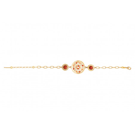 Glamorous sea bamboo slim bracelet| red90275