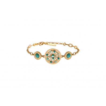 On-trend turquoise and amazonite slim bracelet | turquoise