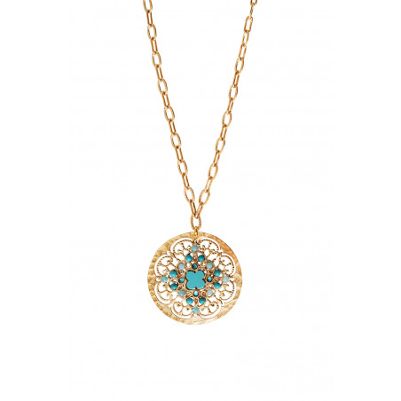 Beautiful turquoise amazonite pendant necklace | turquoise