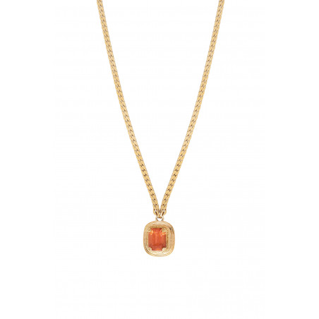 Collier pendentif réglable habillé cristal Prestige I rose