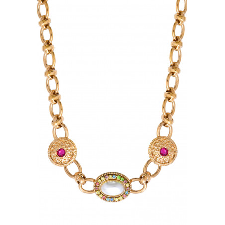Romantic Prestige crystal chain necklace - white91000