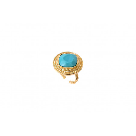 Modern cabochon adjustable ring | turquoise