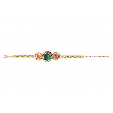 Beautiful bead adjustable slim bracelet I multicoloured91315