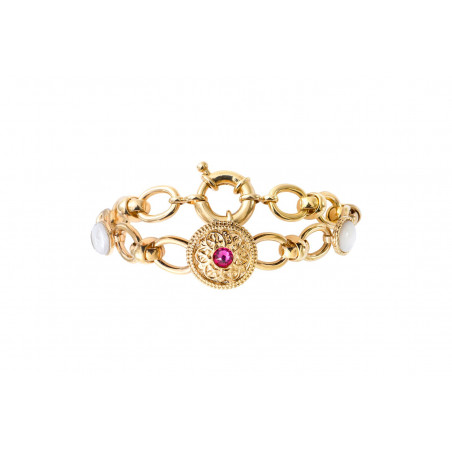Romantic Prestige crystal chain bracelet | white
