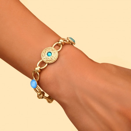 Bracelet chaîne intemporel cristal Prestige I turquoise91521