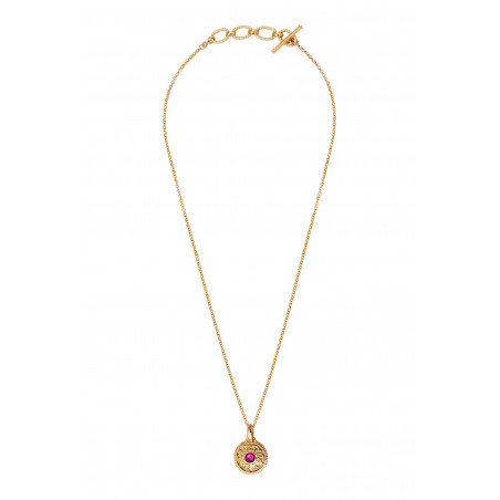 Collier pendentif précieux cristal Prestige - rose91620