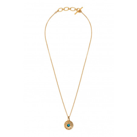Romantic Prestige crystal pendant necklace - turquoise91623