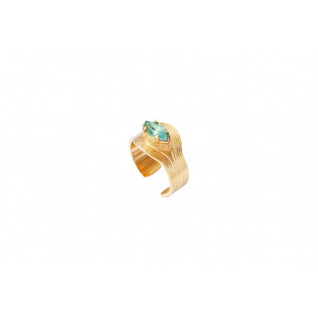 Beautiful crystal adjustable ring | turquoise
