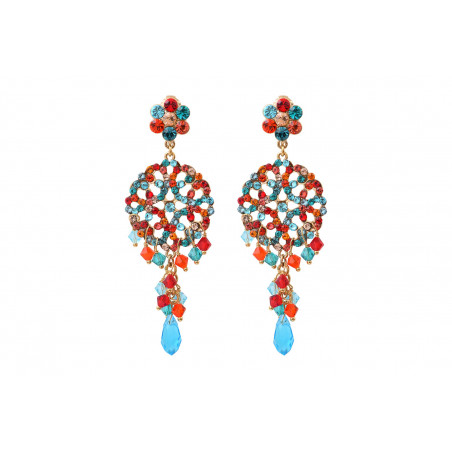 On-trend prestige crystal butterfly fastening earrings | Multicolor