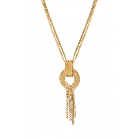 Festive fine gold-plated adjustable necklace - gold-plated