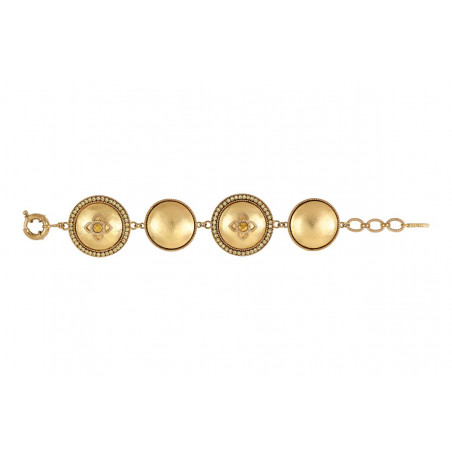 Bracelet réglable métal doré cristaux Prestige - doré93065