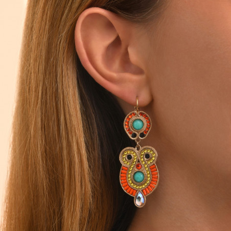 Colourful Prestige crystal sleeper earrings - green93659