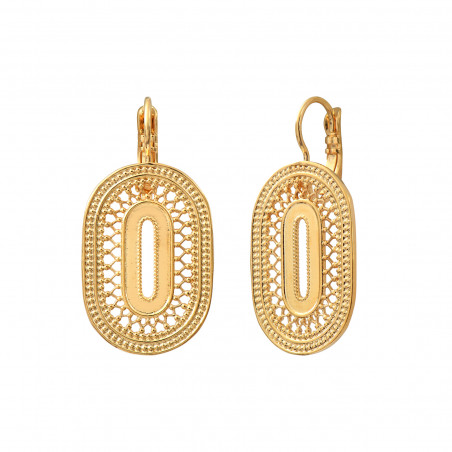 Noor sleeper earrings - gold-plated
