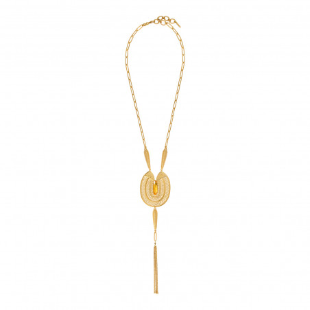 Noor crystal filigree sautoir necklace - yellow94303
