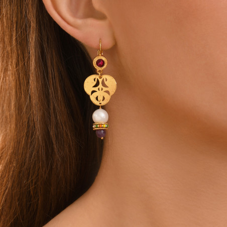 Tiki tribal sleeper earrings94431