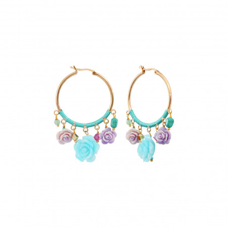 Miraflores hoop earrings - blue