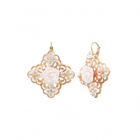 Miraflores sequin sleeper earrings - pink