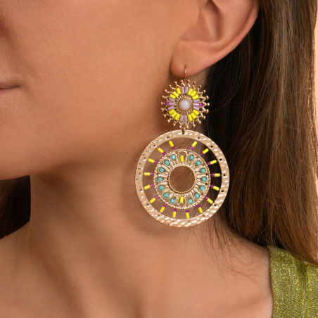 Neiva round earrings - fluorescent94657
