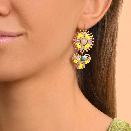 Neiva woven bead sleeper earrings - fluorescent94685