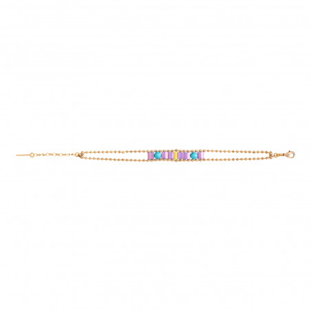 Neiva woven bead slim bracelet - fluo94695