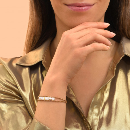 Neiva woven bead slim bracelet - white94696