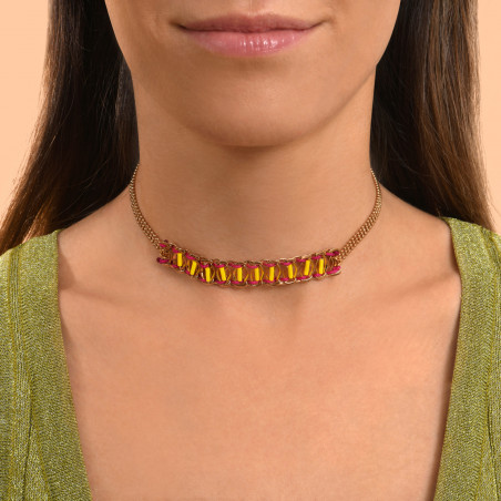 Neiva woven choker necklace - fluorescent94733
