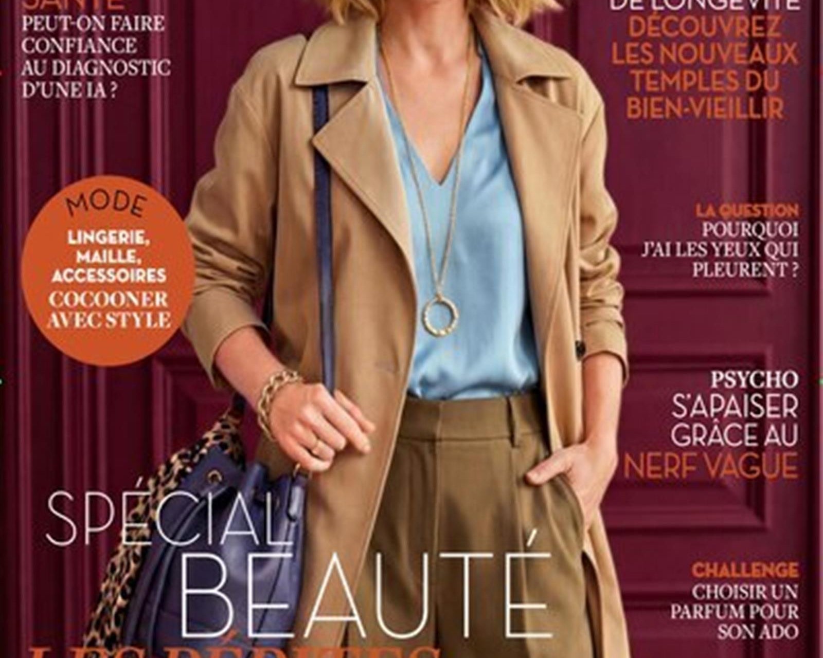 Choker en métal doré et perles baroques SATELLITE Paris dans Marie France, 2026