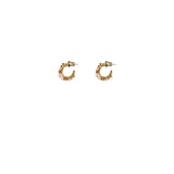 Boucles d'oreilles mini créoles perles Ø 1,5 cm Perles