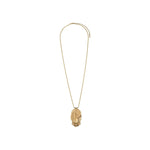 Collier sautoir féminin métal et pyrite - doré Or
