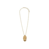 Collier sautoir féminin métal et pyrite - doré Or