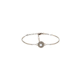 Bracelet souple fantaisie nacre et perles du Japon - blanc Blanc argent