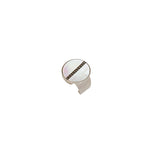 Bague large moderne ajustable nacre et métal - blanc Blanc argent