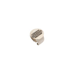 Bague large ajustable graphique métal - argenté Argent