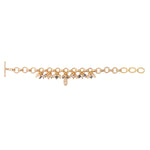 Bracelet souple sophistiqué perles cristal - doré Dore