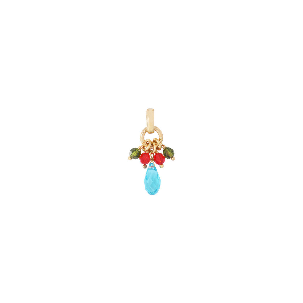 Pendentif festif perles cristal - multicolore Multi