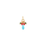Pendentif festif perles cristal - multicolore Multi