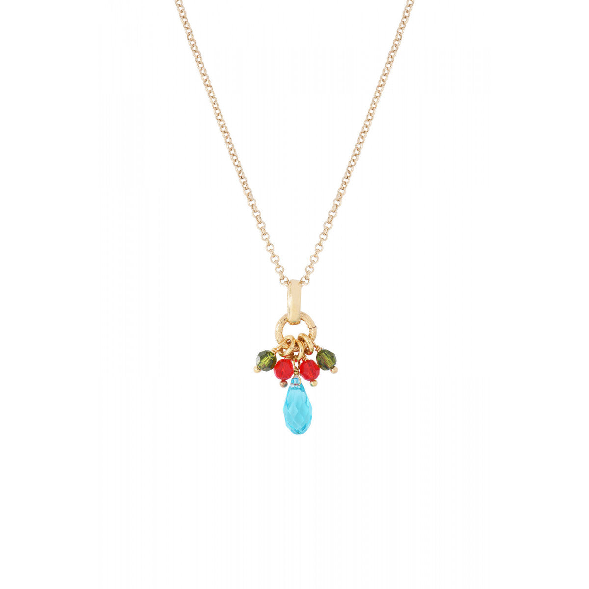 Pendentif festif perles cristal - multicolore Multi