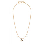 Pendentif raffiné perles de rivière et onyx - noir Noir blanc